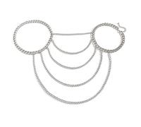 Collar de ropa decoración temperamento popular cadena de cuerpo de larga duración, Aleación, Piedra secundaria