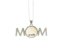 Collar de seda con diseño de mapa de ruta de seda con pintura china de camello, regalo para mamá, abuela, abuela, joyería de cumpleaños, Medium