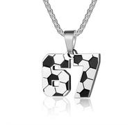 Collar de seis siete para hombres y mujeres, divertido número de fútbol del 6 7 con colgante de número de fútbol, joyería deportiva, regalo