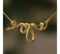 Collar de Serpiente Enrollada Estilo Frío Individualista Diseño Colgante de Serpiente Niche Cadena de Clavícula Combinable