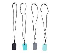 Collar de Silicona para Masticar Sensorial, Collar de Dentición Suave para Niños, Colgante Sensorial Masticable para Autismo, Reduce la Ansiedad, Juguetes para Morder para TDAH