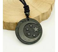 Collar De Símbolo De Colgante De Joyería De Cristal Natural Colgante,Guardia De La Luna Estelar