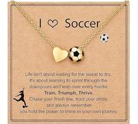 Collar de sóftbol, fútbol, voleibol, baloncesto para niñas y mujeres, accesorios deportivos, joyería para amantes, 40,6 + 7,6 cm, 0.3 inches, Latón, No es una piedra preciosa