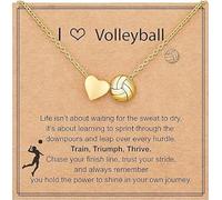 Collar de sóftbol, fútbol, voleibol, baloncesto para niñas y mujeres, accesorios deportivos, joyería para amantes, 40,6 + 7,6 cm, 0.3 inches, Latón, No es una piedra preciosa
