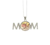 Collar de Tailandia con breves trazos prósperos, para el día de la madre, regalo para mamá, abuela, abuela, joyería de cumpleaños, Medium