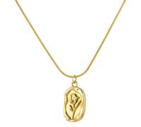Collar de tulipanes de oro - un accesorio de cadena ajustable de estilo francés sofisticado y versátil