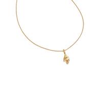 Collar De Único Del Collar De La Mano Garda Oro Chapada Plateada Longitud Ajustable Cabellada Mujeres Joyas Niña O Cadena En Forma