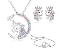Collar de Unicornio, Pulseras de Unicornio, Pendientes de Unicornio, Conjuntos de Joyas de Unicornio, Niña Unicornio, Joyería para Niñas, joyería de unicornio, regalo de cumpleaños para niñas