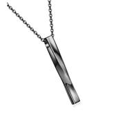 Collar de urna para mascotas de metal resistente al óxido con moderno diseño de medallón que sostiene joyas para el recuerdo de mascotas y un amigo perdido cadena conmemorativa