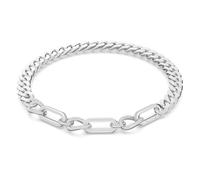 Swarovski Collar Dextera, Pavé, declaración, Mezcla de eslabones, Blanco, Baño de rodio