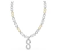 Collar Dextera, Talla redonda, Blanco, Combinación de acabados metálicos OS