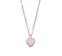 Collar Difusor De Aceites Esenciales De Aromaterapia Para Mujeres Y Niñas, Con Colgante De Corazón En Forma De Botella De Perfume De Cristal Curativo, Joyería Energética Con Piedras Preciosas, C