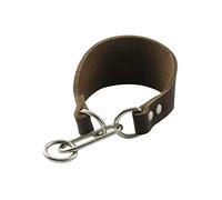 Collar Elegante Y Ancho de Piel de Vacuno para Perros con Cuellos Estrechos Suave Y Resistente con Cierre de Hebilla Suministros para Mascotas