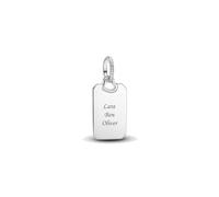 Collar Engravable Rectangle Sterling Silver Pendant 398611C00 Marca Pandora