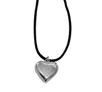 Collar estético de corazón de amor simple, cadena de clavícula simple para mujeres y niñas, joyería de boda, fiesta, regalo de cumpleaños, collar con colgante de amor para mujer, talla única, como se