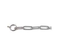 Collar estrangulador de malla larga de acero inoxidable para perros Record