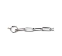 Collar estrangulador de malla larga de acero inoxidable para perros Record