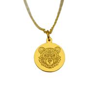 Collar Exclusivo de Plata de Ley ley 925 22 mm | Cadena 45 cm | Mandala con cabeza oso - Amante los animales | Colgante Elegante | Símbolo fuerza y espíritu | Para amantes la naturaleza | Baño Baño