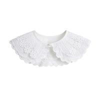 Collar falso de encaje floral de 3 capas para mujer, chal decorativo, poncho decorativo, herramienta buscadora de ángulos, herramienta para carpintería, para molduras de corona, transportador, corona