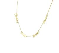Collar familiar con varios nombres - Joyería personalizada con múltiples apodos, regalo del día de la madre para ella, escritura personalizada, collar personalizado con nombre