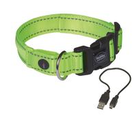 Collar "FLASH MESH" neon amarillo; XS-S: L: 28-38 cm; B: 20 mm