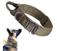 Collar for perro, juego de correa duradera, ajustable for mascota, for mediano y grande, accesorios entrenamiento for pastor alemán para Adiestramiento,Correr y Senderismo(Green Collar,XL Neck53-63CM)