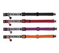 Collar Gato con Portadirecciones, Reflectante, Nylon, surtido: colores aleatorios