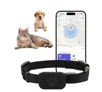 Collar Gato GPS, localizador Gatos, sin cuota mensual, rastreador de Mascotas (Compatible con iOS)