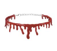 Collar genérico con gotas de sangre | Collar de vampiro rojo espeluznante con colgantes gotas de sangre | de cuello de imitación sangrante para eventos temáticos espectáculos de disfraces, Se