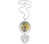 Collar giratorio con alas de ángel, diseño de pingüino del océano del sur