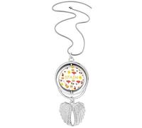 Collar giratorio con alas de ángel y música flamenca de España