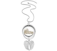 Collar giratorio con diseño de alas de ángel con diseño de paisaje de Italia y Roma