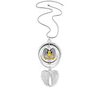 Collar giratorio con diseño de alas de ángel con emblema nacional del sur de Sudán