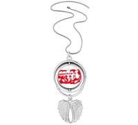 Collar giratorio con diseño de alas de ángel de Mao Chairman de Marxismo Rojo