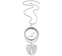 Collar giratorio con diseño de alas de ángel, diseño de globo de fuego, cámara, acuarela, diseño de