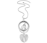 Collar giratorio con diseño de alas de ángel trigonométricas, matemáticas, ilustración vectorial, joyería