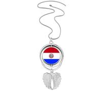Collar giratorio con diseño de bandera nacional del sur amecountry con alas de ángel