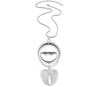 Collar giratorio con texto en inglés "A Great Man Is Great For He Wants To Be A Great Man"