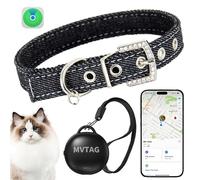 Collar GPS Gatos, Resistente al Agua IP67, Sin Cuota de Suscripción, Tamaño Ajustable para Gatos de Todos los Tamaños, Solo Compatible con iOS