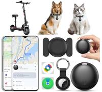 Collar GPS Gatos Sin Suscripción,Localizador GPS Perros iOS/Android | Localizadores Bluetooth Funda Protectora con Llavero y Silicona Magnética Tracker para Perros Pequeños y Gatos