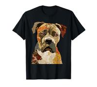 Collar gráfico Bohemio con diseño de Perro Corso con diseño de Patchwork Cane Corso Camiseta