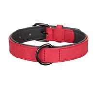 Collar grande para perro, suave, acolchado, duradero, para perros grandes (rojo, XXL)