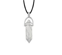 Collar Hexagonal De Cristales Morados Y Rosas, Joyería Para Mujer, COLLAR COLGANTE De Piedra Natural, Péndulo De Cuarzo,turquesa Blanca