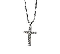 Collar Hombre, Collares de Hombre, Collares Colgantes de Roca para Hombres, síntesis Colgante Impermeable, joyería de oración de fe