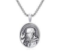 Collar Hombre, Collares de Hombre, Elegante Colgante de jesro Puro Vintage Jesus, Collar Personalizado para Mujeres