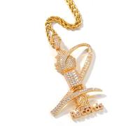 Collar Hombre, Collares de Hombres, Europa y el Hip-Hop de los Estados Unidos Nuevo Colgante Memorial Memorial, y Mujeres de circonio con los mismos Accesorios de Personalidad de párrafo