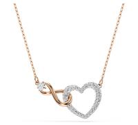 Collar Hyperbola, Infinity y corazón, Blanco, Combinación de acabados metálicos OS