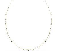 Swarovski Collar Imber, Talla redonda, Blanco, Baño tono oro