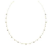 Swarovski Collar Imber, Talla redonda, Blanco, Baño tono oro