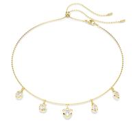 Collar Imber, Tallas mixtas, Blanco, Baño tono oro
